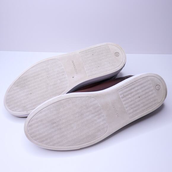 MAGNANNI Huston Cup Sneaker Mid Brown Leather Lace Up Low Top Men's 11 - Picture 9 of 10